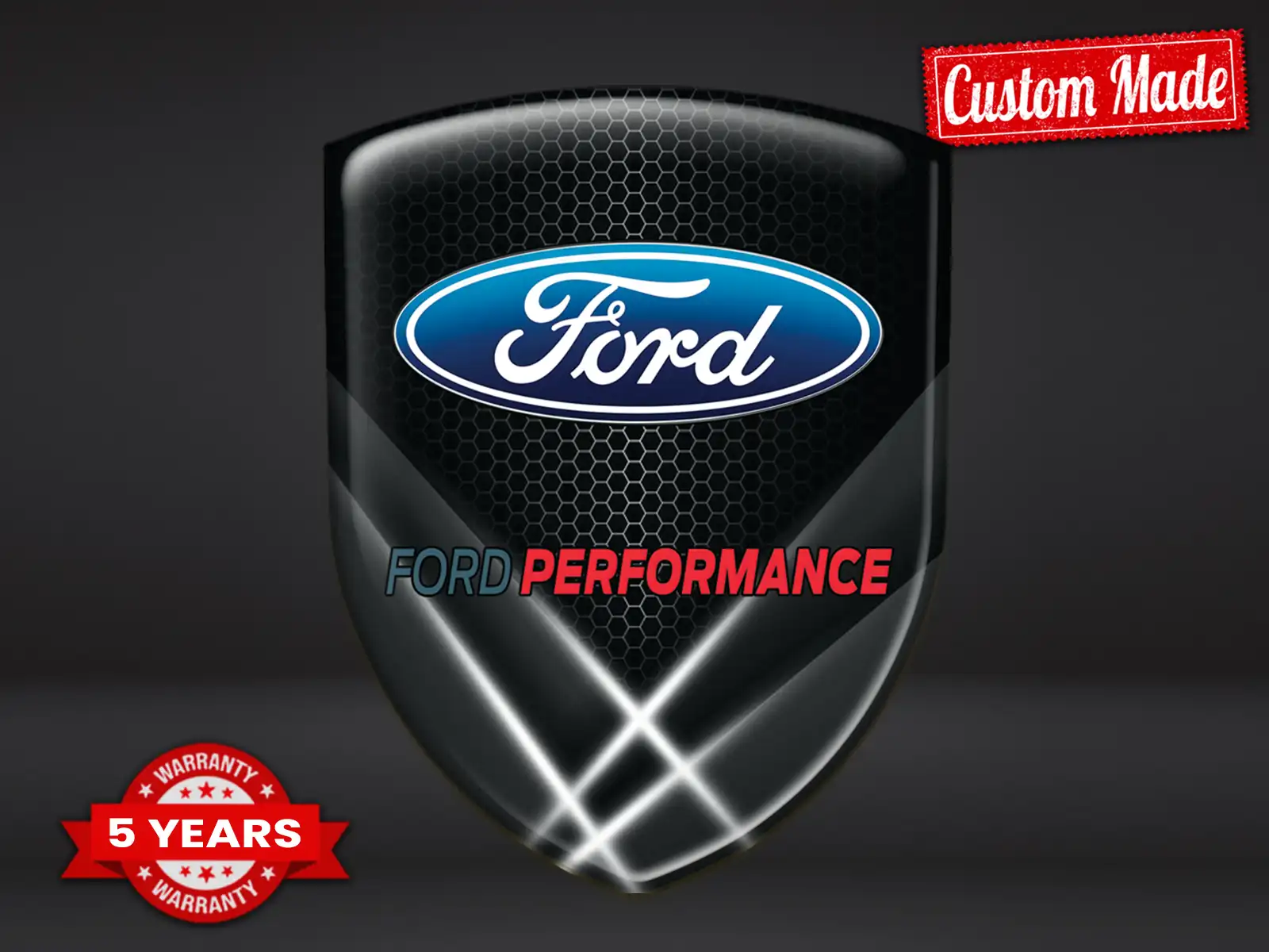 Ford Pegatina En Relieve Auto Máximo Estilo Pro Resistente